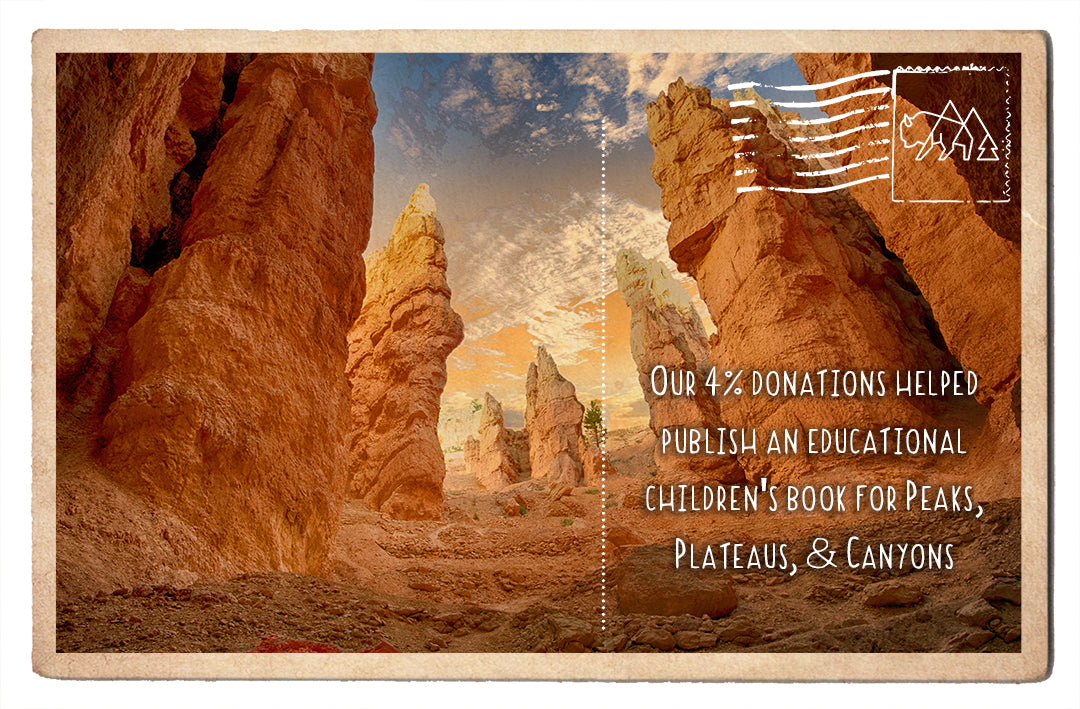Educational Children's Book for Peaks, Plateaus, & Canyons