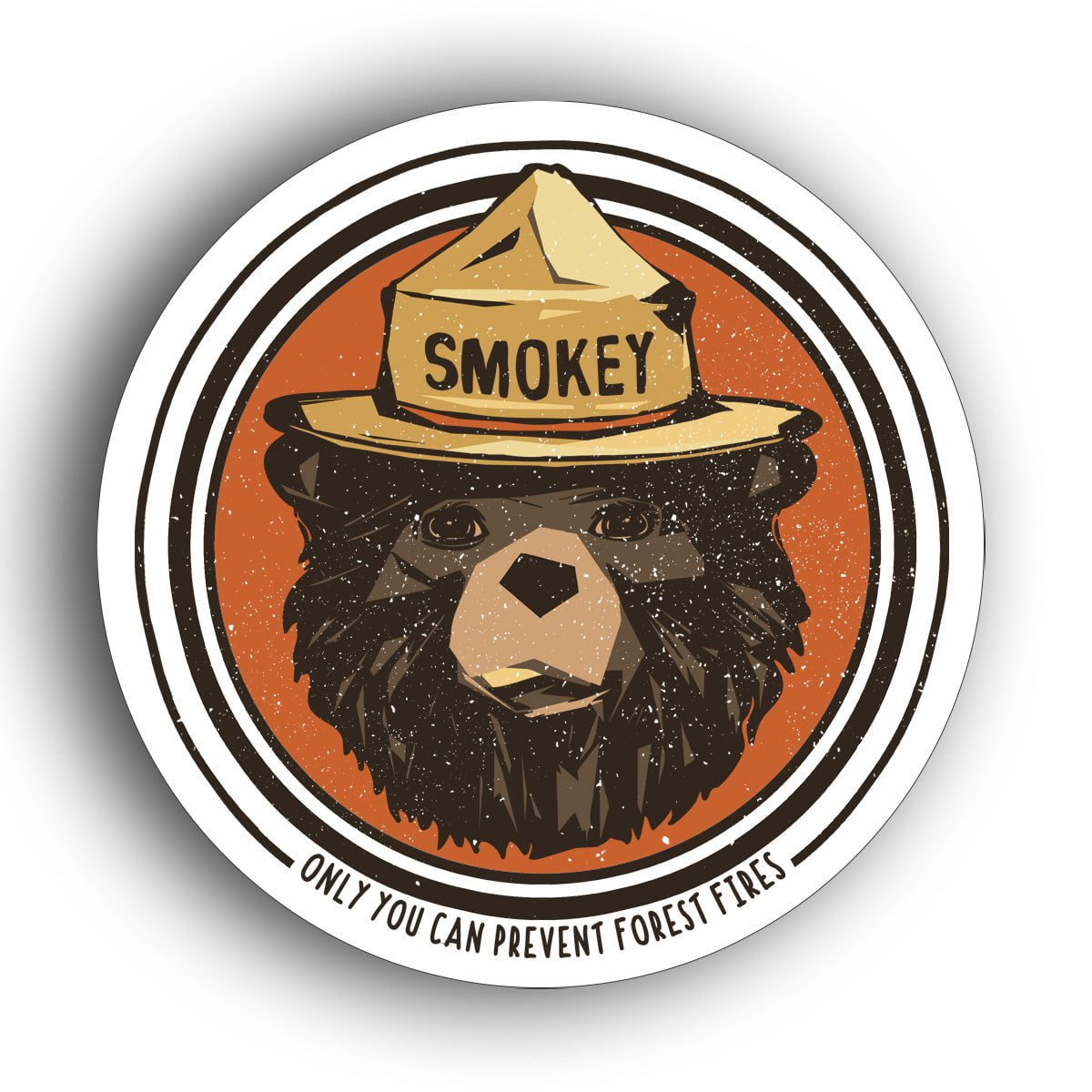 Smokey Vintage Bear Sticker