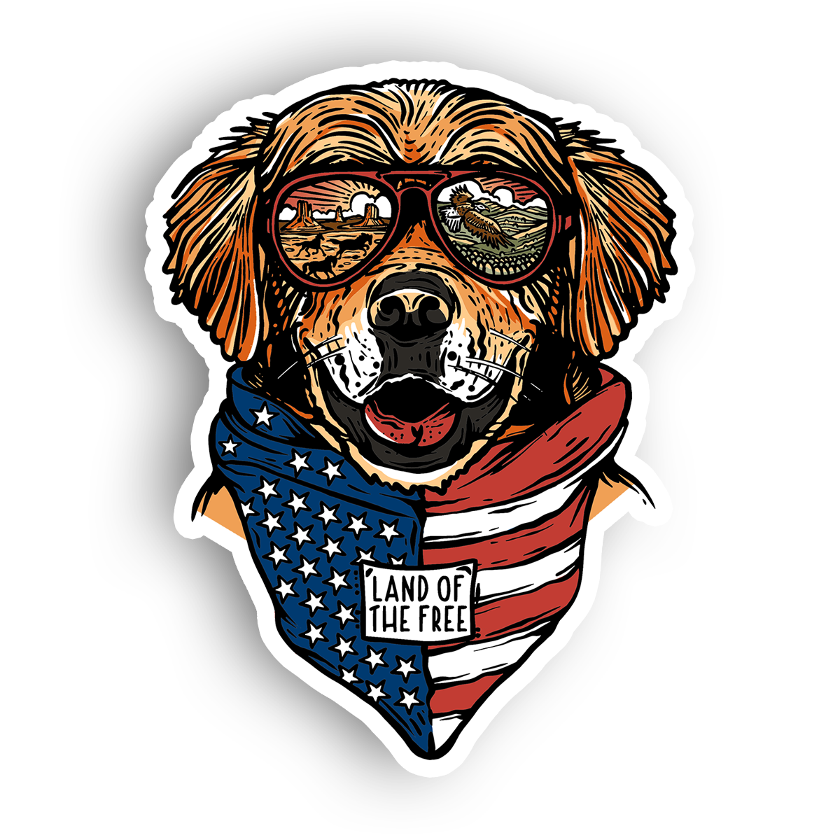 Maximus the Patriot Sticker