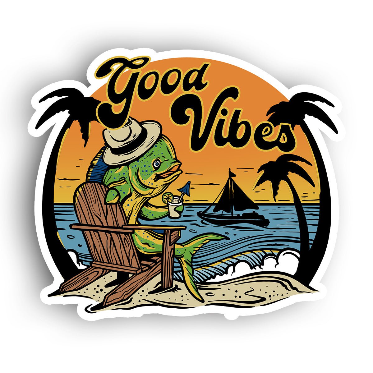 Good Vibes Mahi Sticker