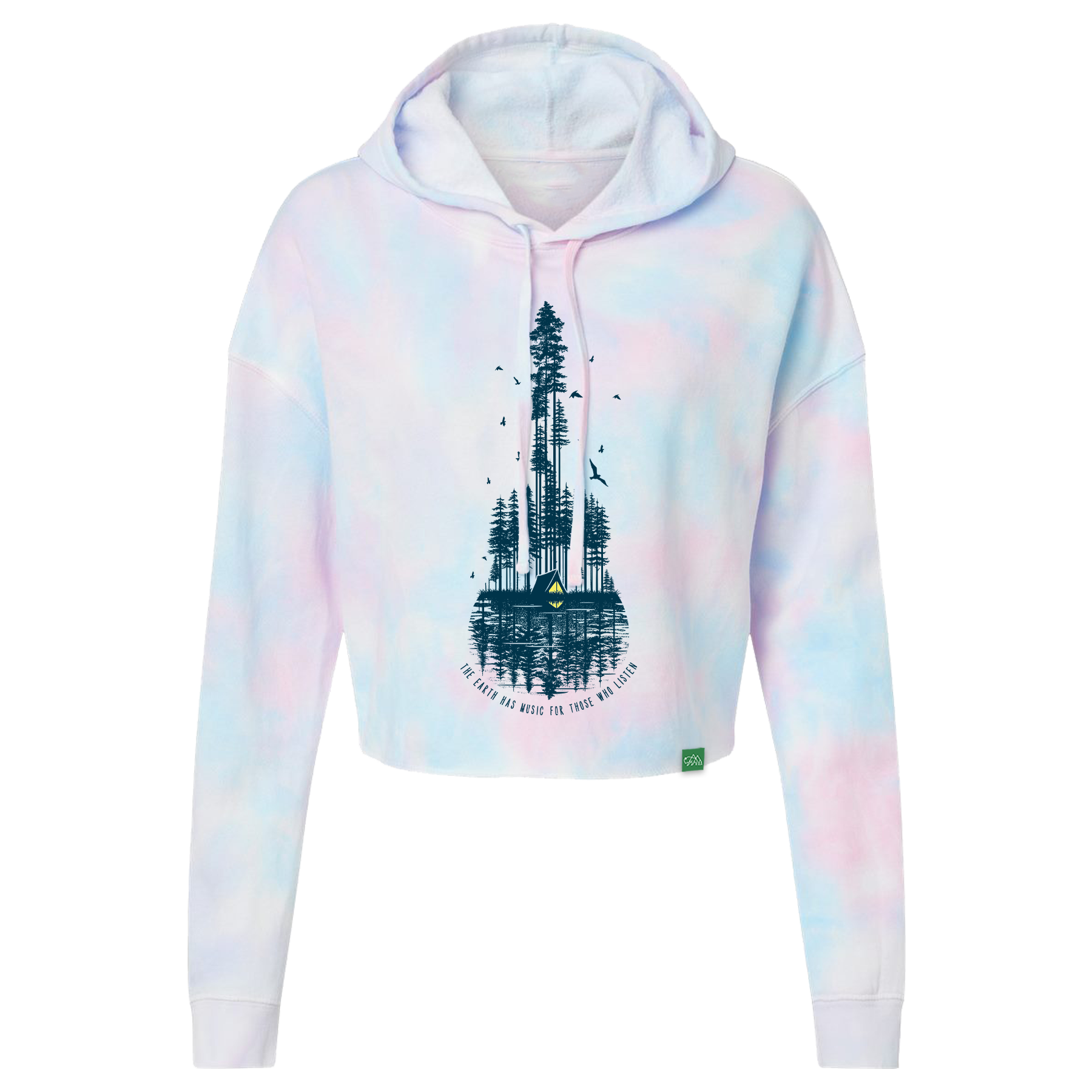 The Earth Has Music Women's Crop Hoodie