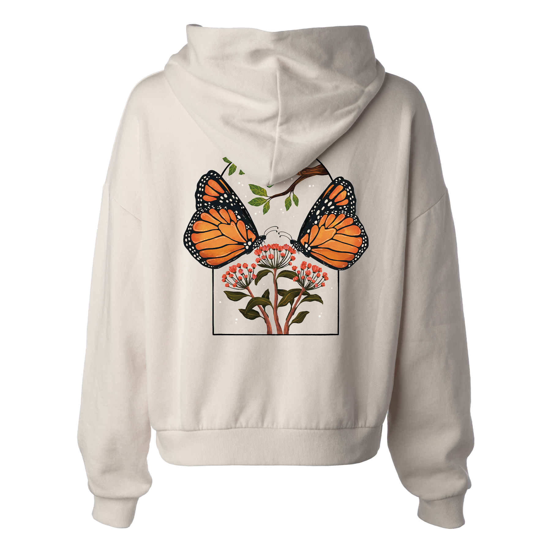 A Butterfly Is Born Women's Hip Height Hoodie