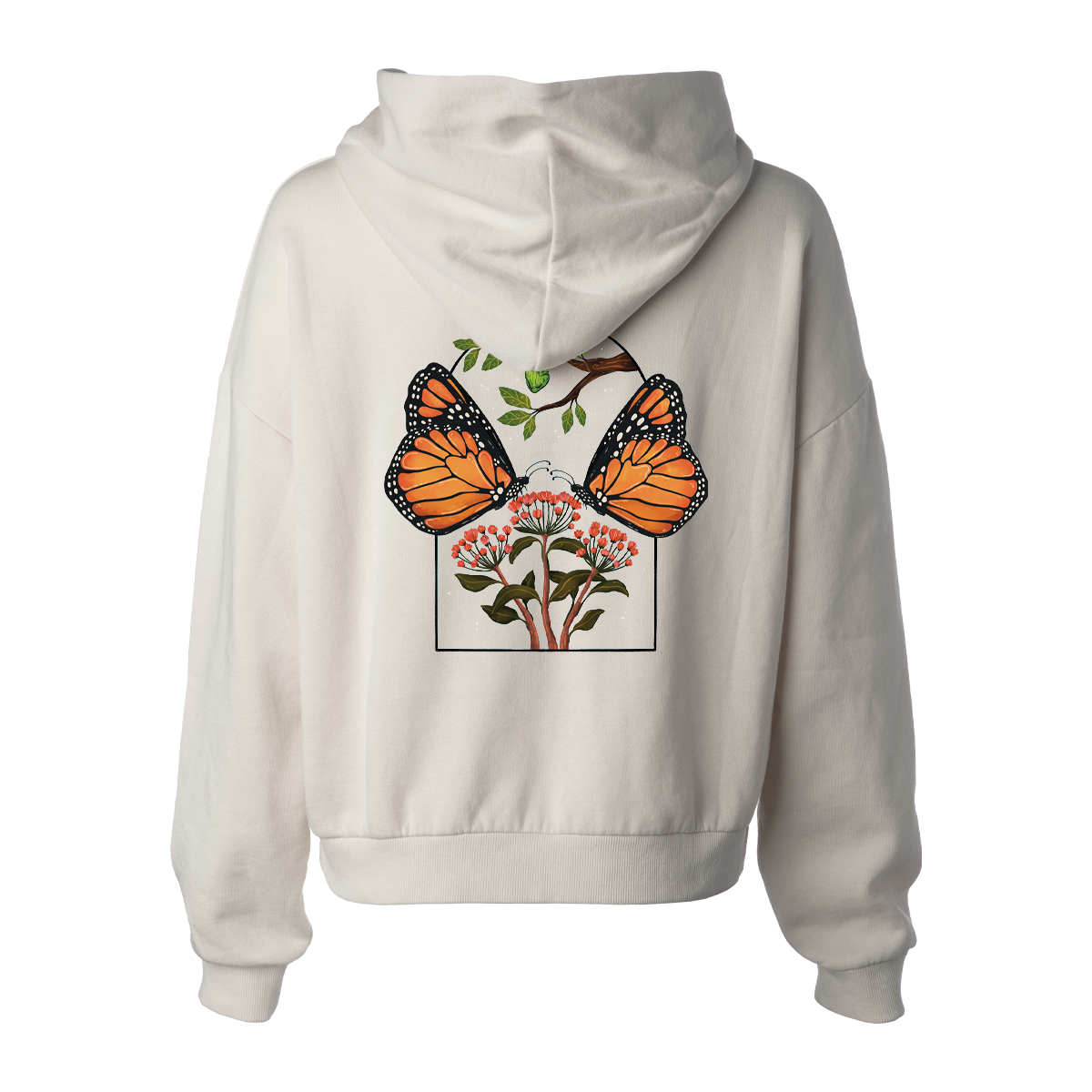 A Butterfly Is Born Women's Hip Height Hoodie