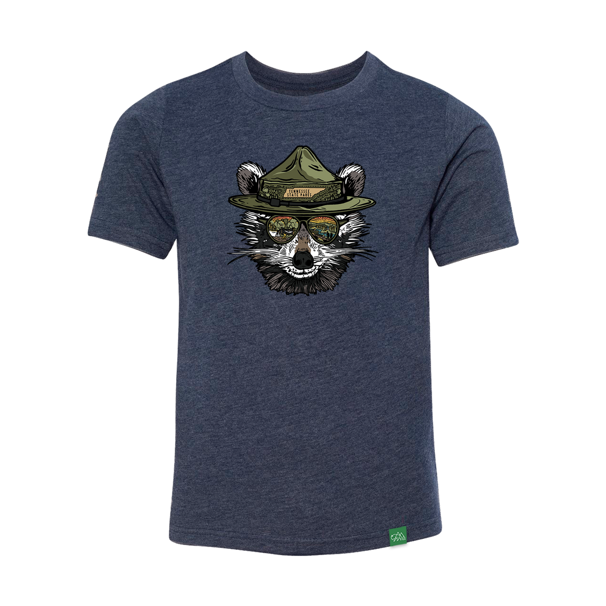 Ranger Ramble TN State Parks Raccoon Youth T-Shirt | Wild Tribute