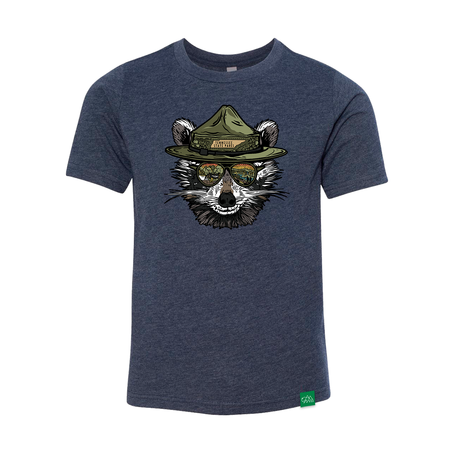 Ranger Ramble TN State Parks Racoon Youth T-Shirt