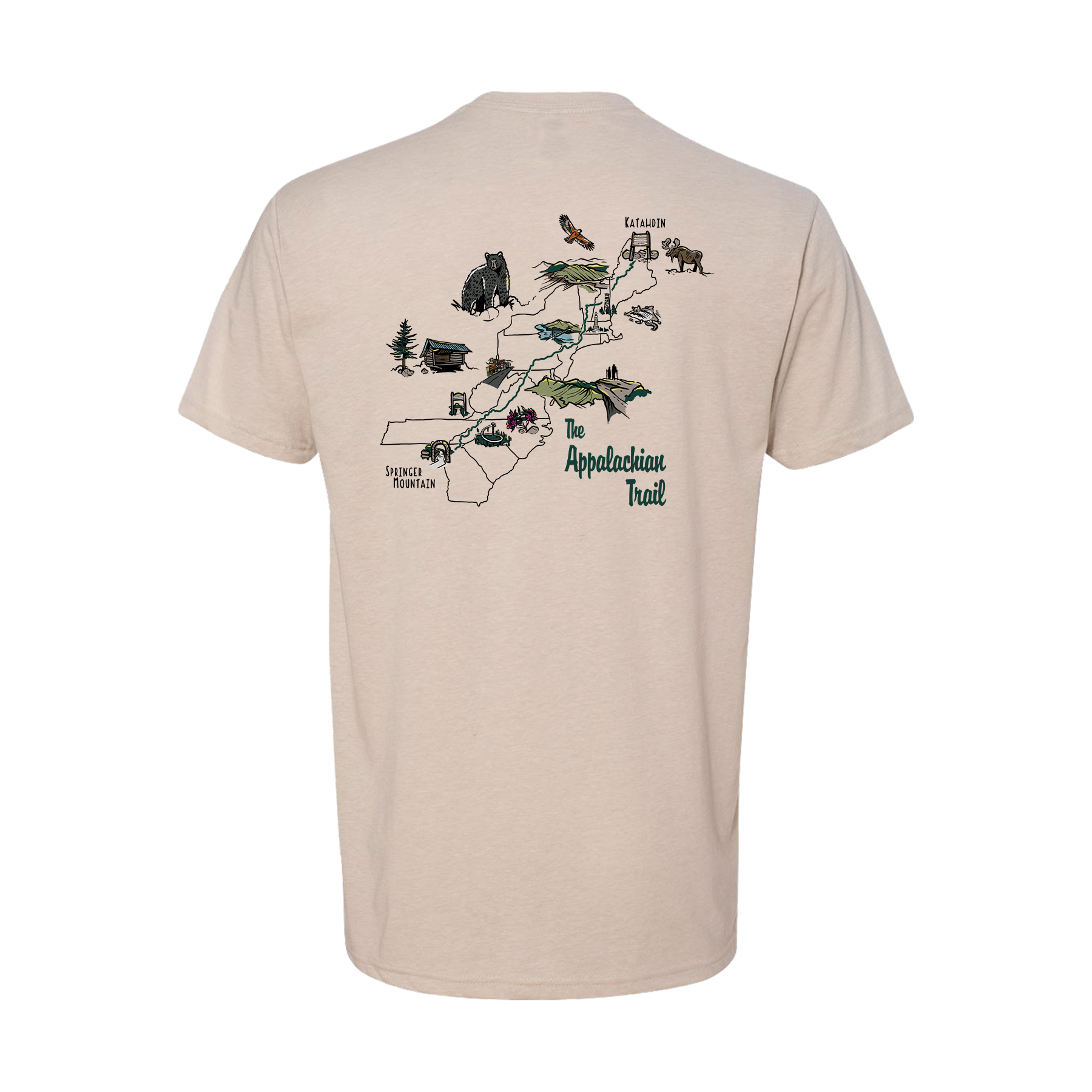 Appalachian Trail Map T-Shirt