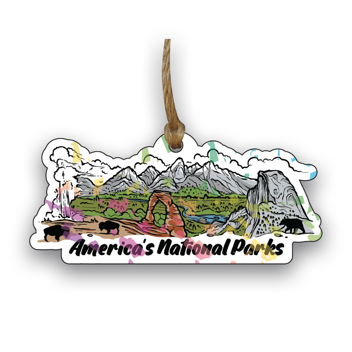 Americas National Parks Acrylic Holograph Ornament