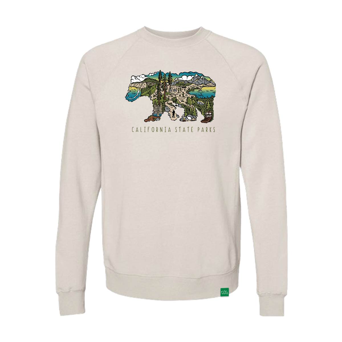 [CPGN STUDIO ]★Shooting Bear Raglan Sweatshirt Varsity Bear Kids' Crewneck Sweatshirt – Sky and Bear