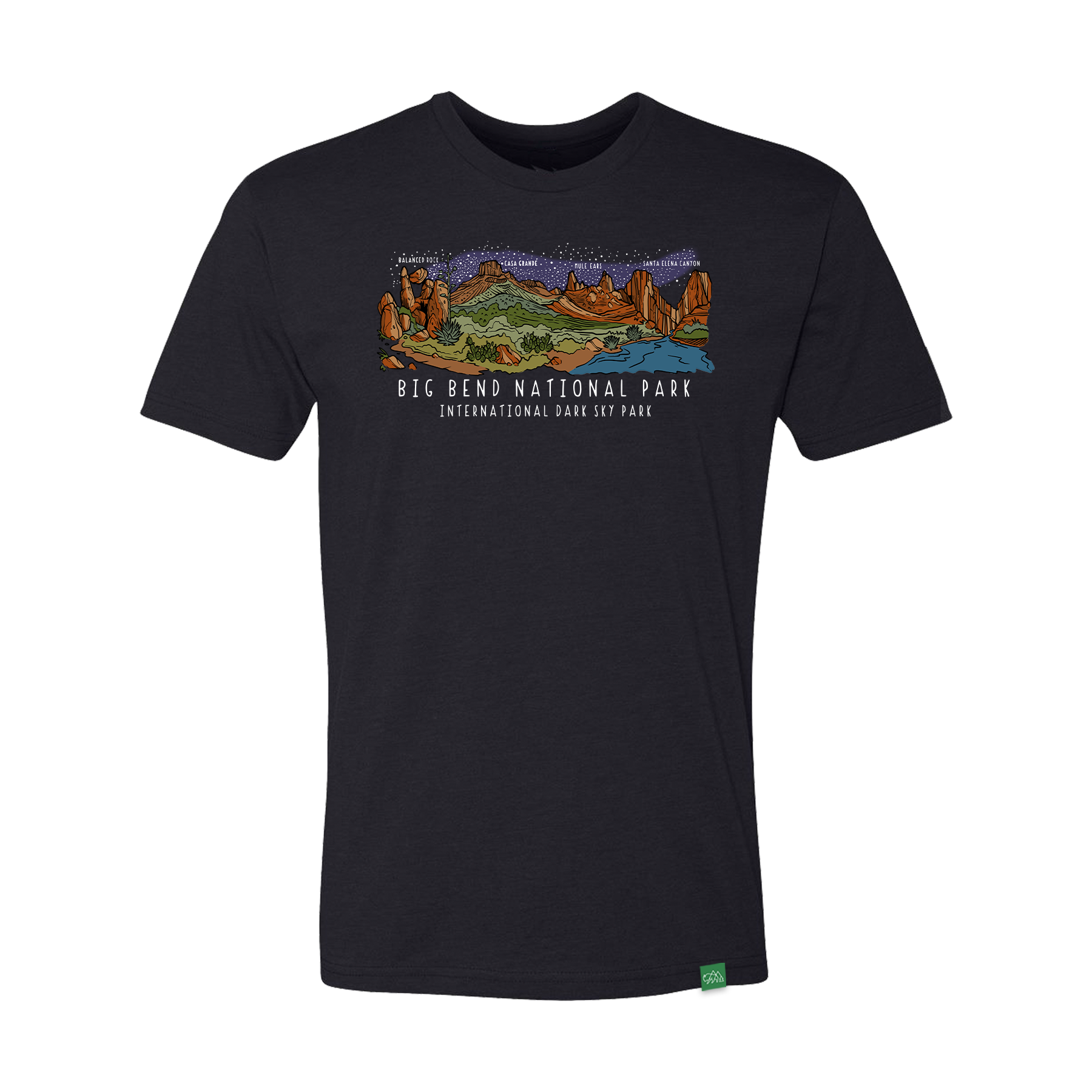 Big Bend Night Sky Panorama T-Shirt