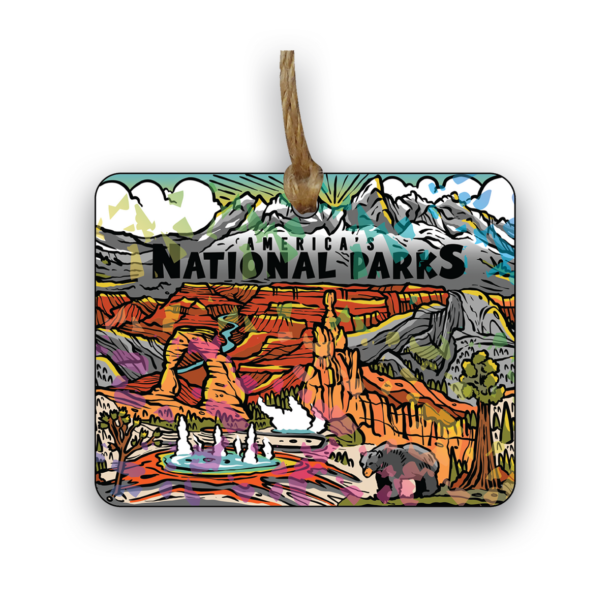 National Parks Celebration Acrylic Holograph Ornament