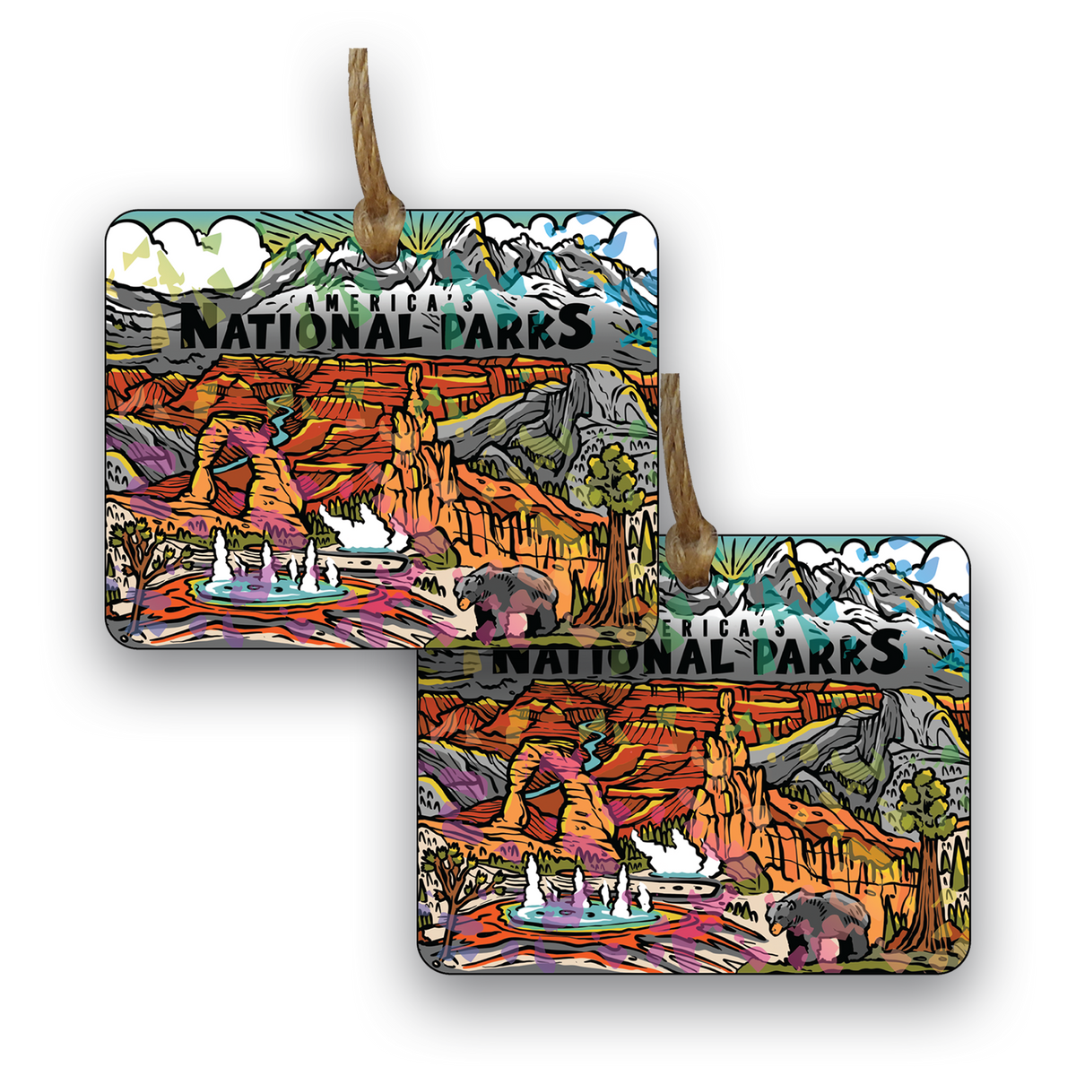 National Parks Celebration Acrylic Holograph Ornament