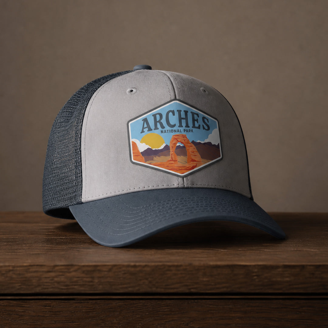 Arches Landscape Sketch Trucker Hat