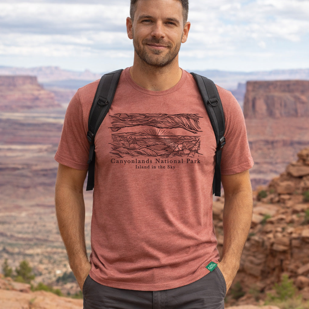 Canyonlands Island in the Sky Sketch T-Shirt