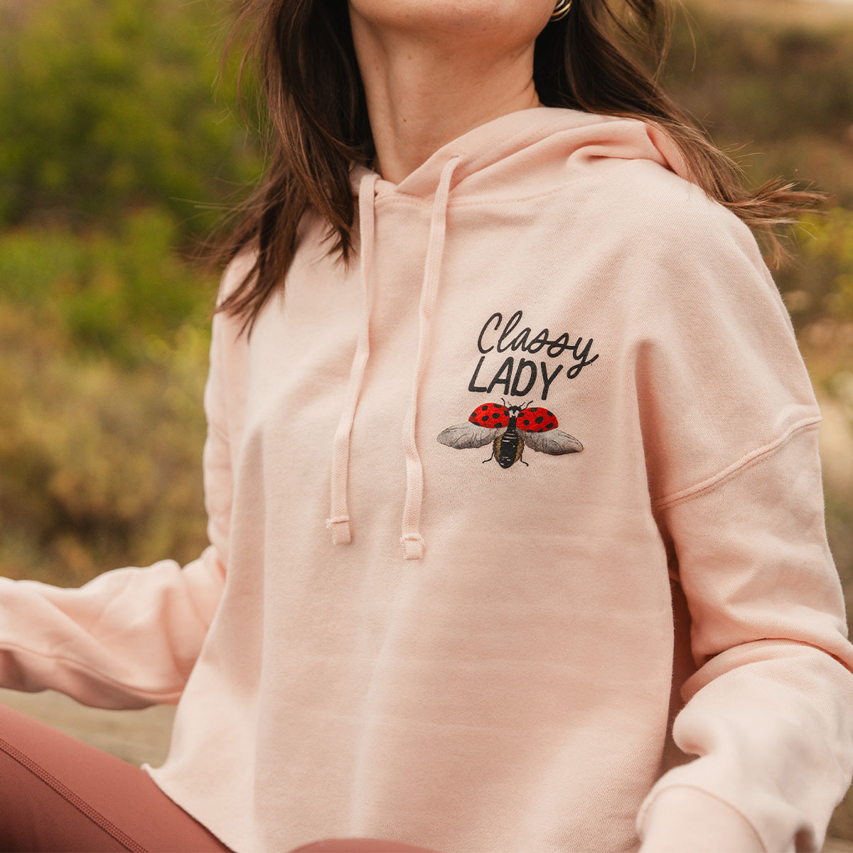 Classy Lady Crop Hoodie