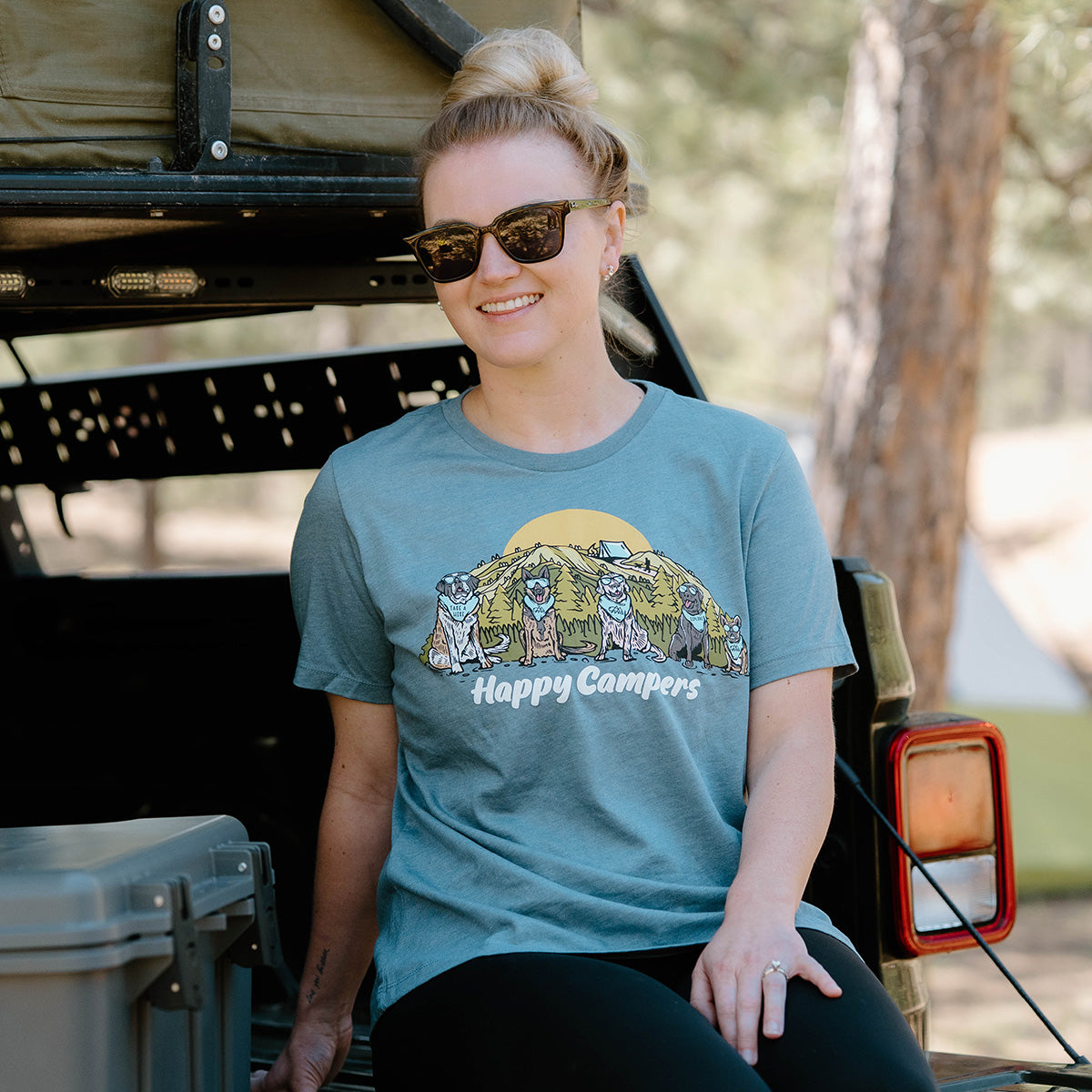Happy Campers Women's Relaxed T-Shirt