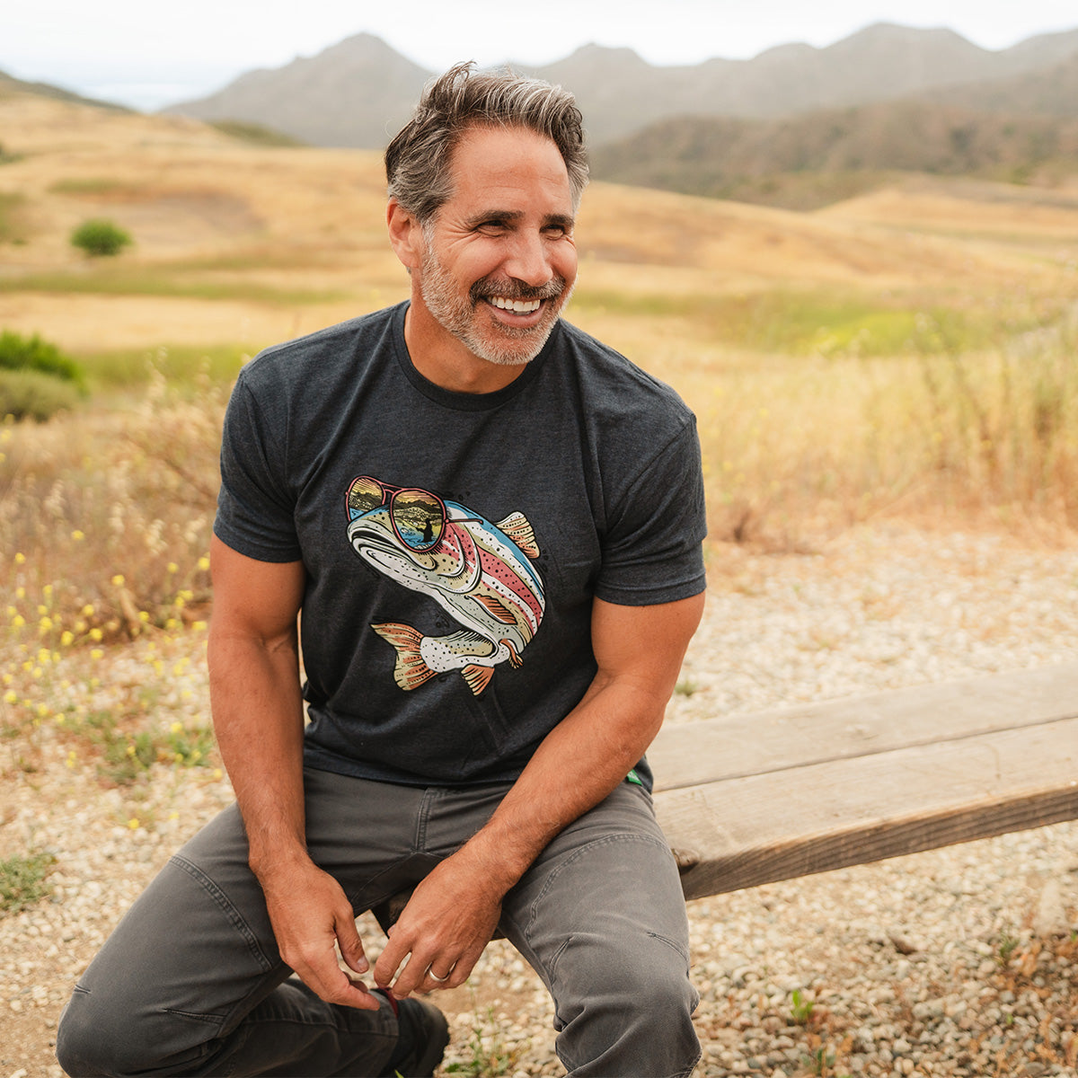 Miami Vice Rainbow Trout T-Shirt