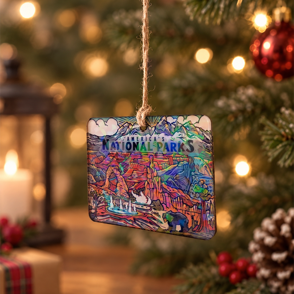 National Parks Celebration Acrylic Holograph Ornament