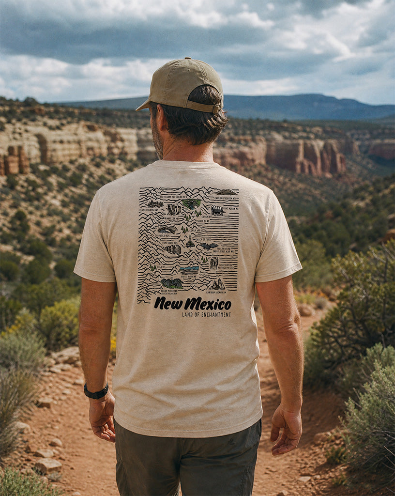 New Mexico Topo Map T-Shirt