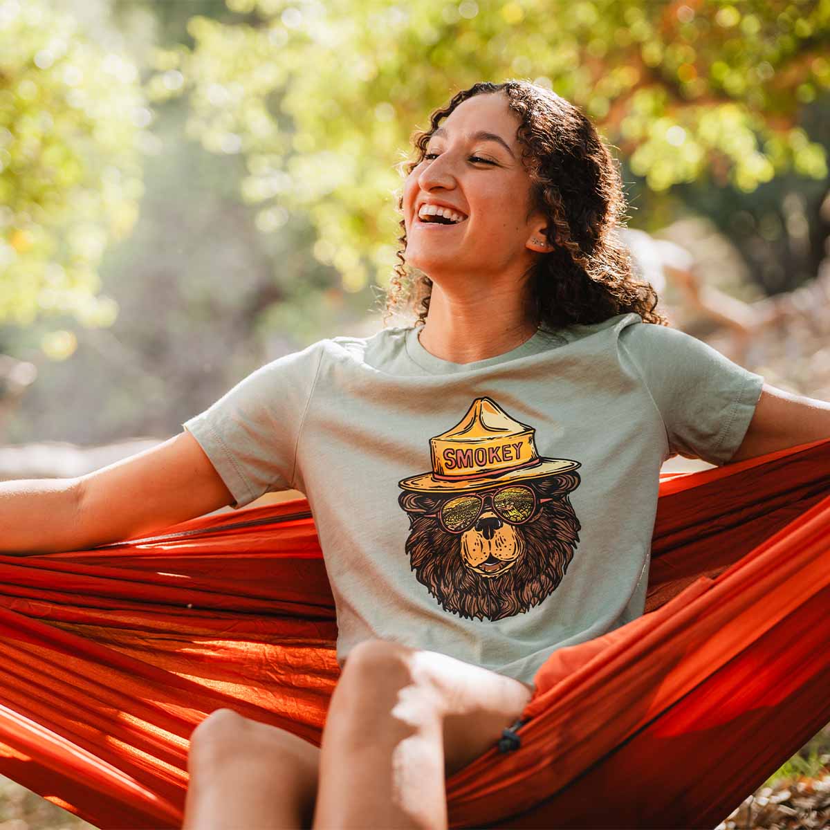 Smokey The Groovy Bear Women's Relaxed T-Shirt