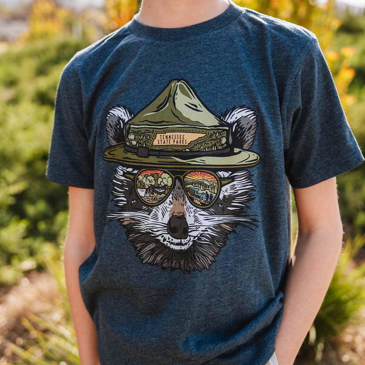 Ranger Ramble TN State Parks Raccoon Youth T-Shirt