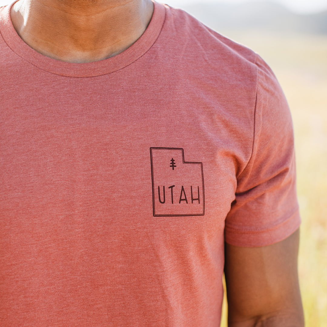 Utah Topo Map T-Shirt