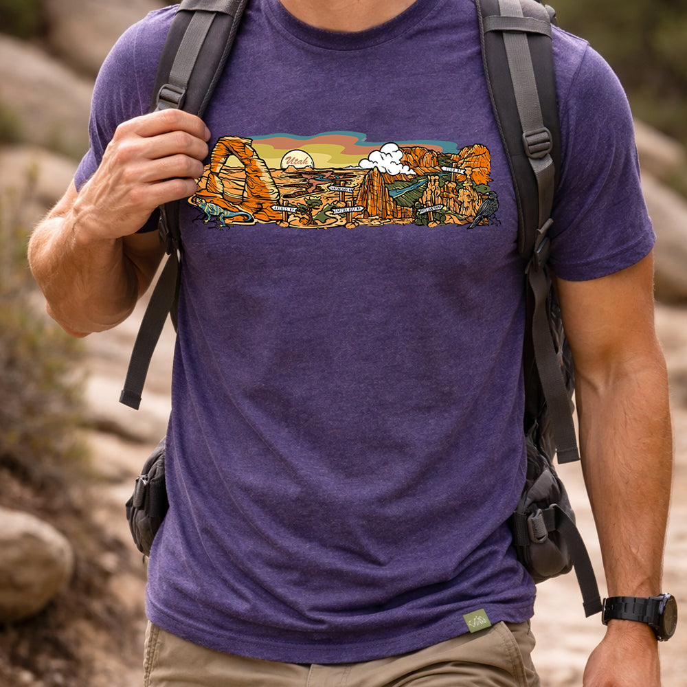 Utah Mighty 5 Panorama T-Shirt | Wild Tribute