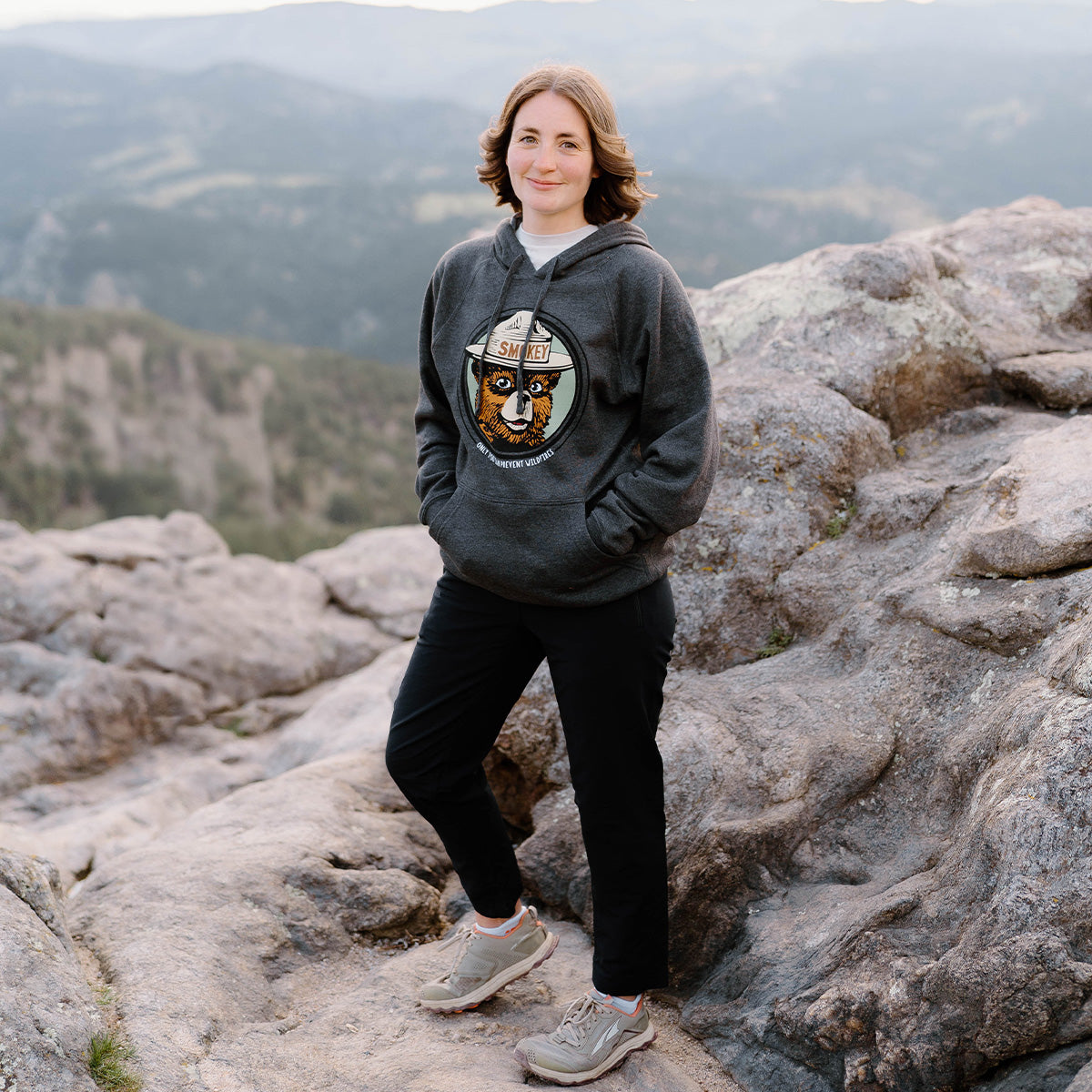 Vintage Smokey Bear Hoodie Sweatshirt