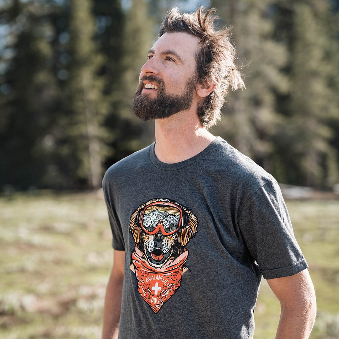 Maximus the Avalanche Dog T-Shirt (Charcoal)