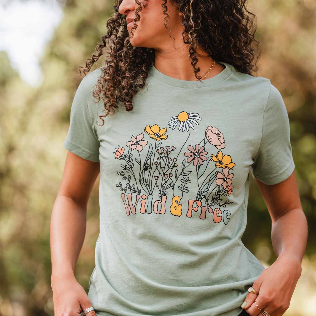 Wild and Free Flowers Women's Relaxed T-Shirt