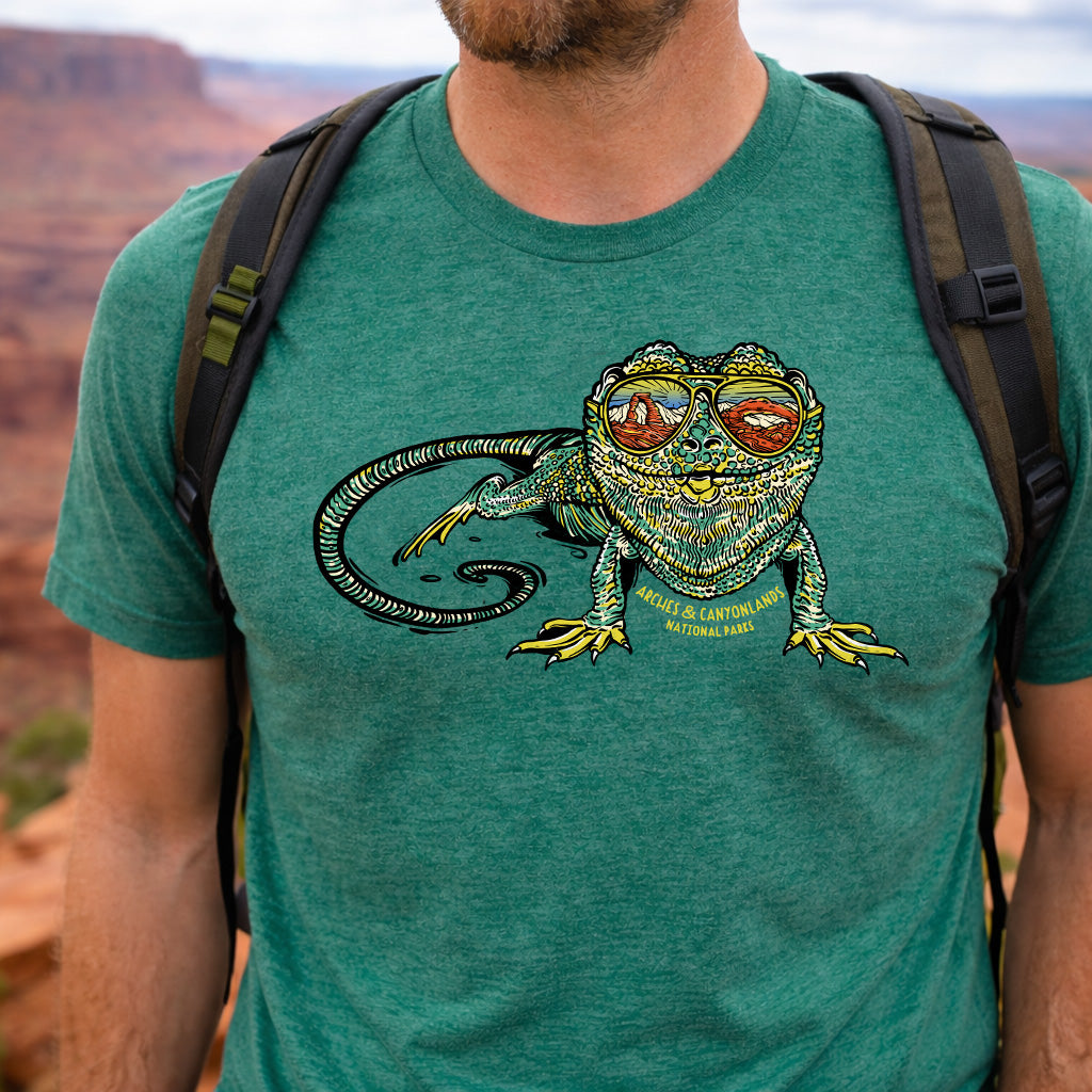 Arches Canyonlands Lizard Reflection T-Shirt