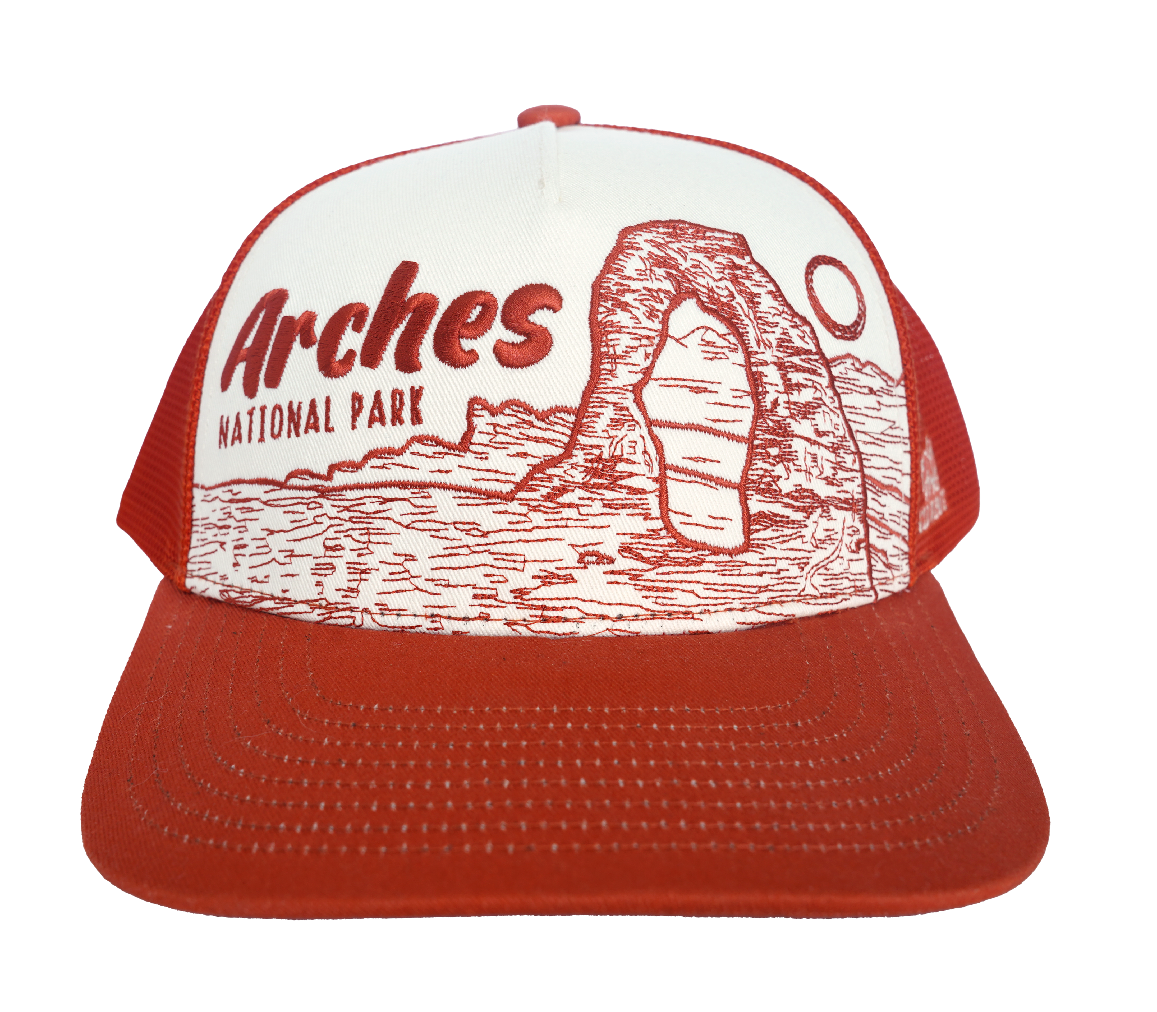 Delicate Arch Sketch 5 Panel Trucker Hat