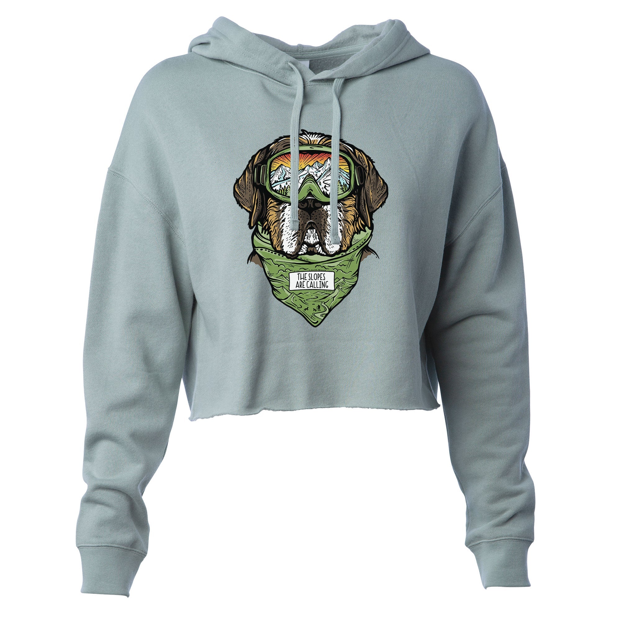 Slopes are Calling Women's Crop Hoodie