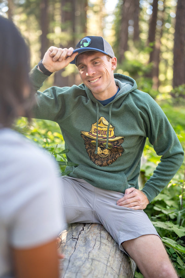 Smokey the Groovy Bear Hoodie - Men's | Wild Tribute