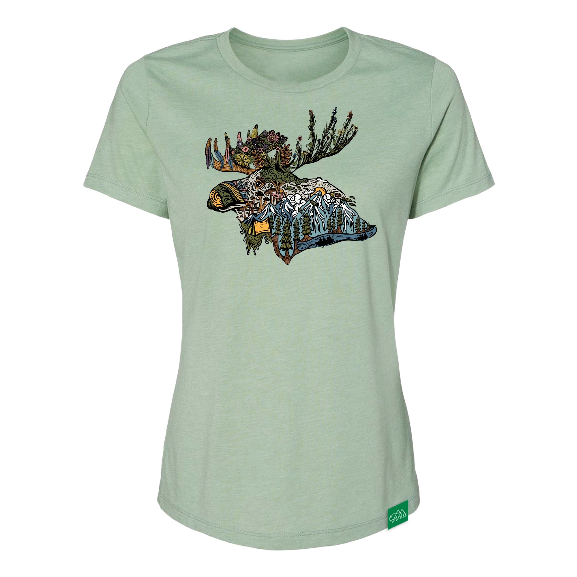 Boho Moose Womens Relaxed T-Shirt