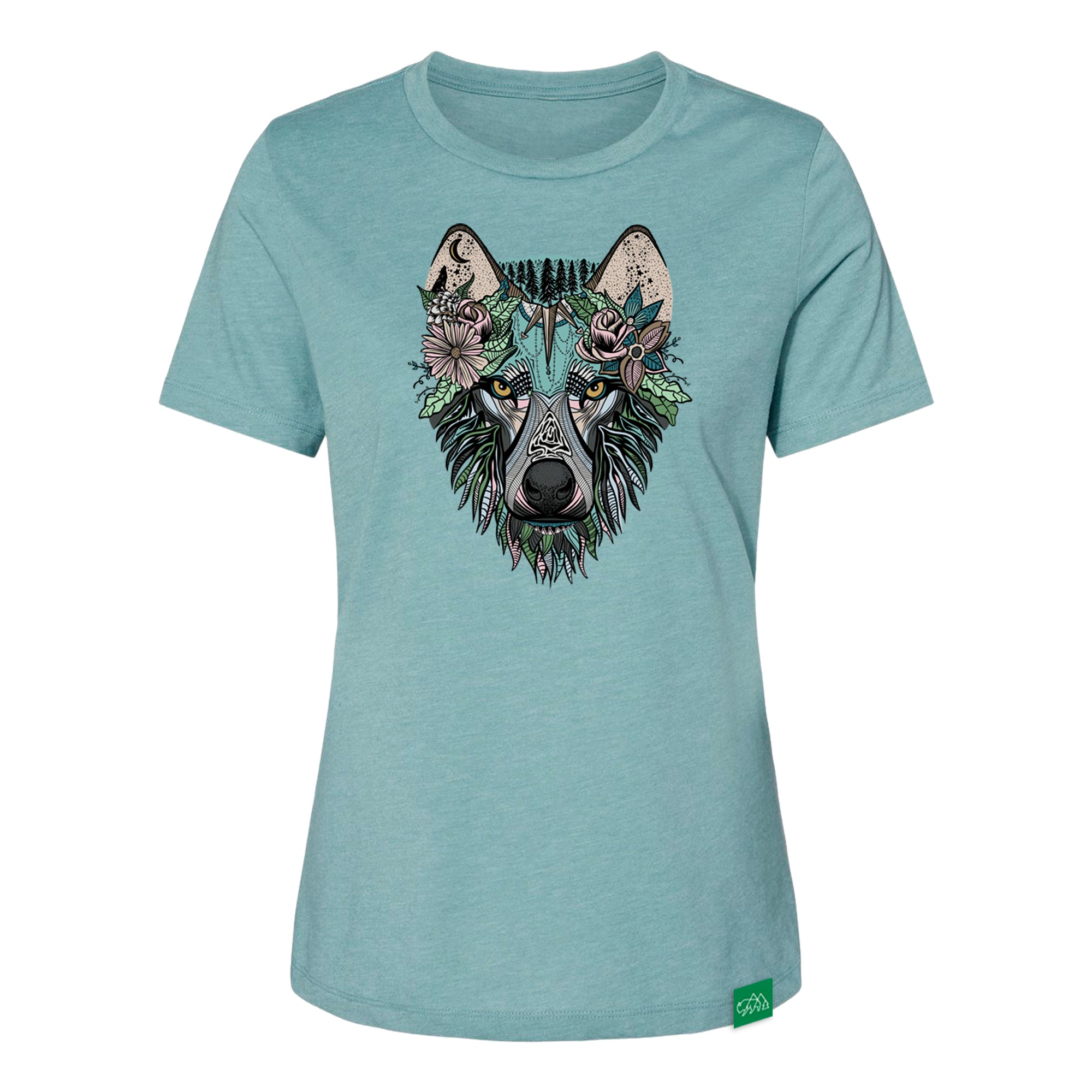 Boho Wolf Womens Relaxed T-Shirt