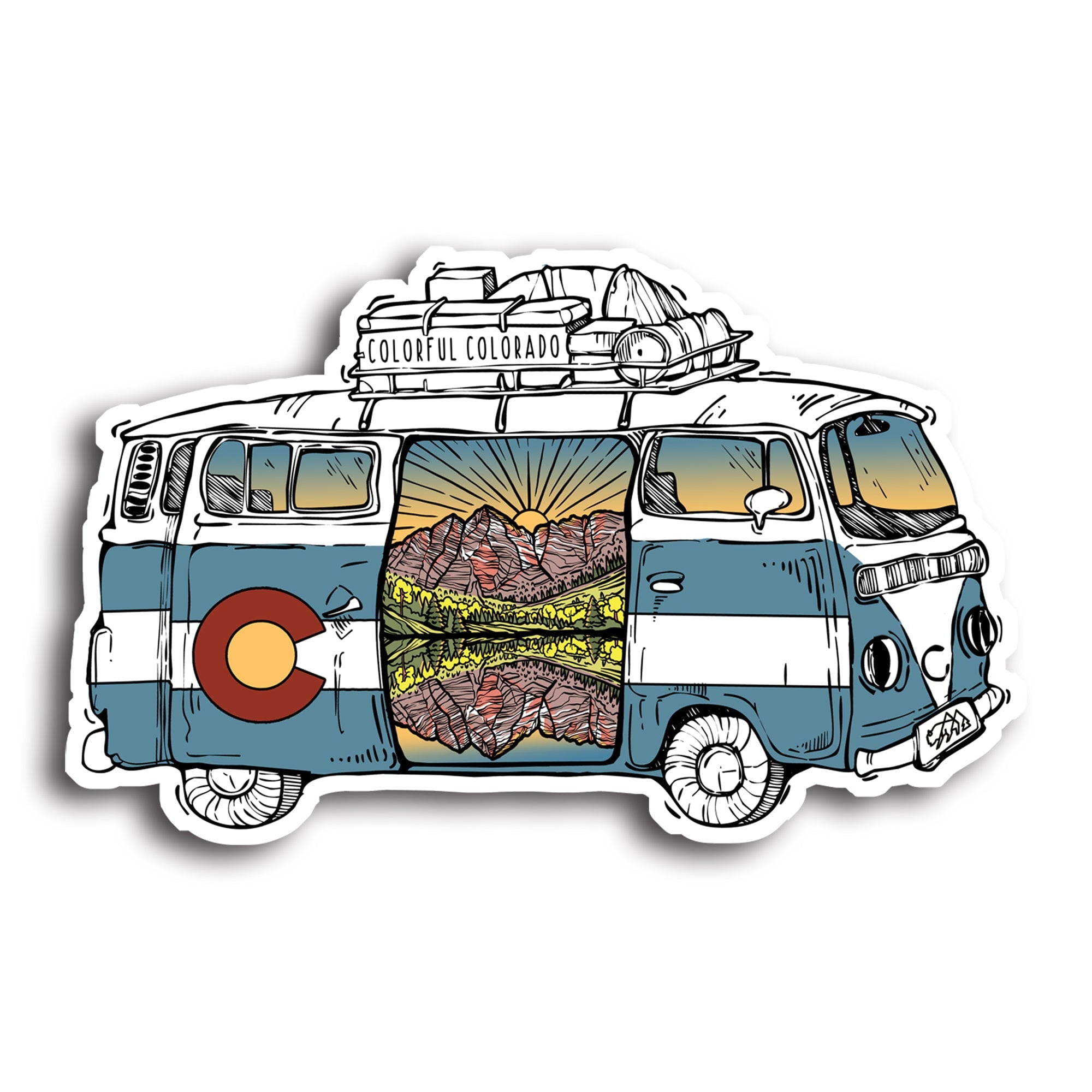 Colorado Road Trip Sticker