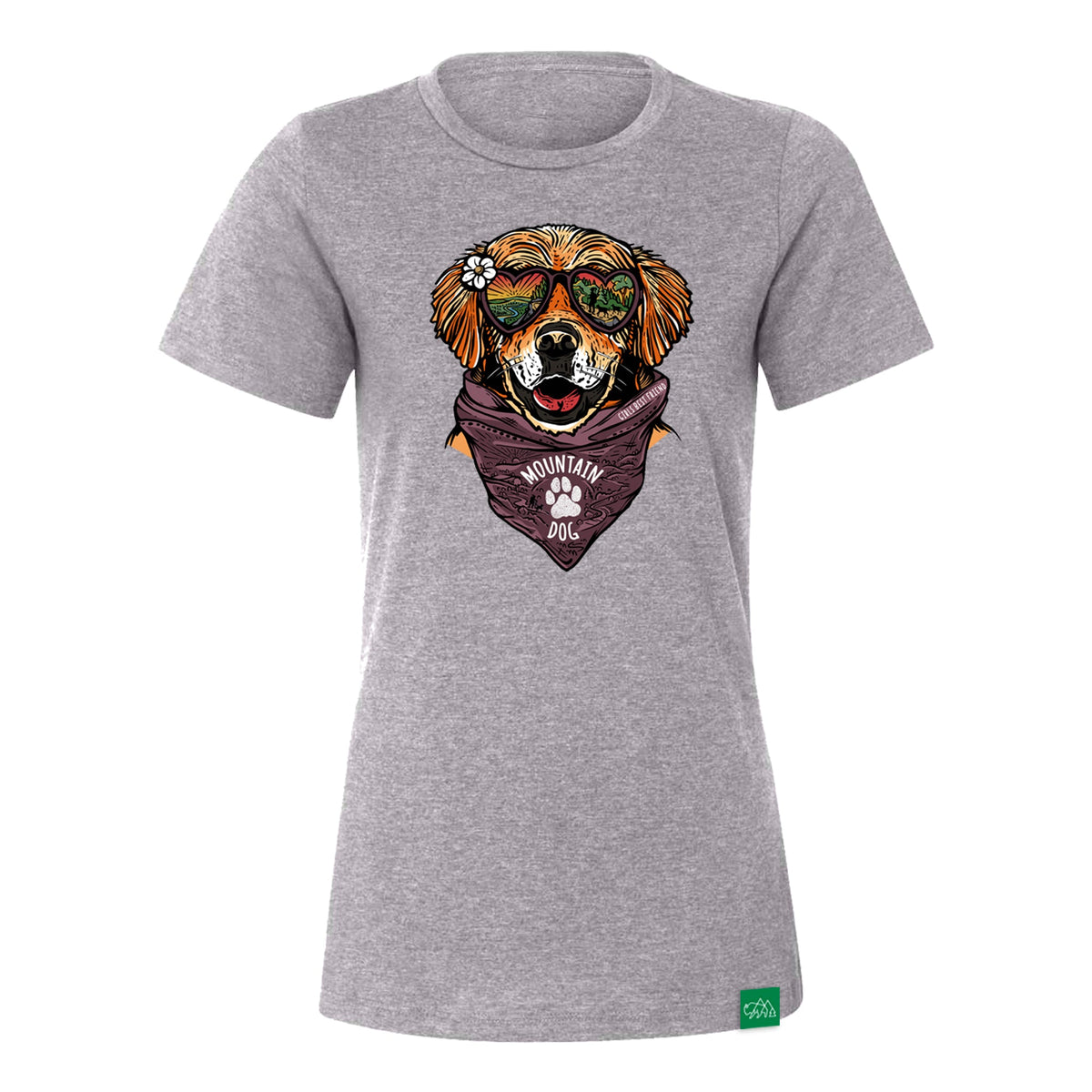Maximus The Avalanche Dog LS T-Shirt | Wild Tribute, XXL / Heather Navy