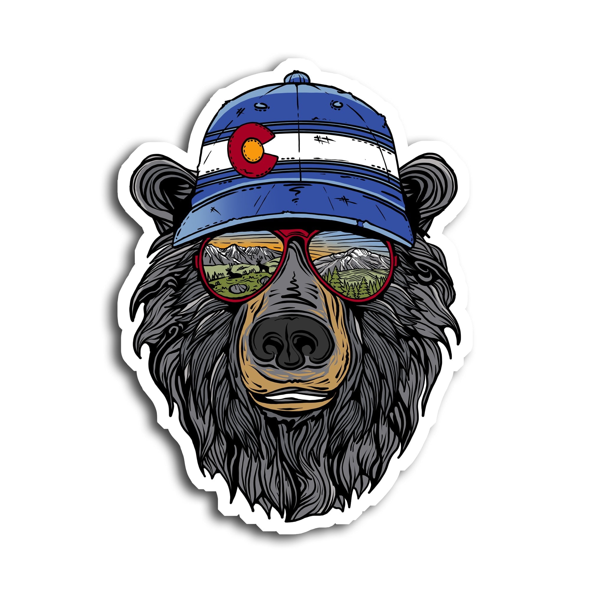 Miami Vice Colorado Bear Sticker
