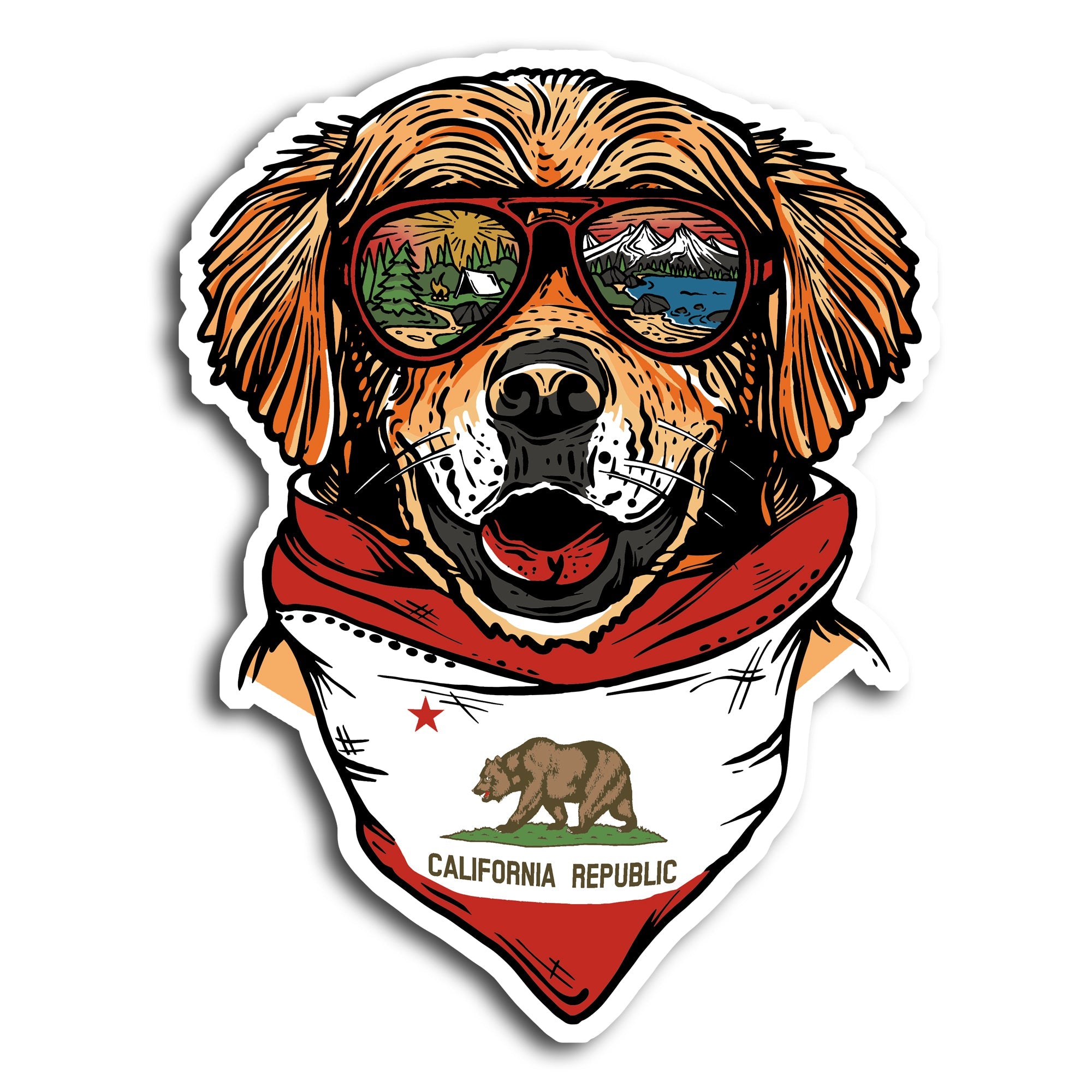 Maximus the California Mountain Dog Sticker