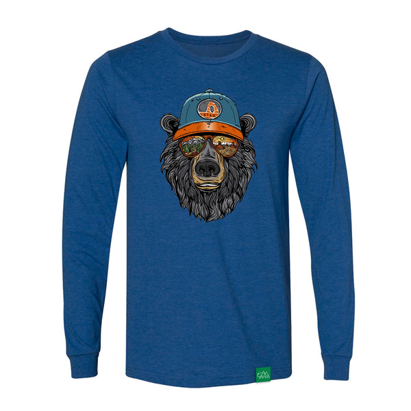 Tシャツ・カットソー [OUTSTANDING]MIL SERIES TEE(BOMBY THE BEAR)_PIGMENT NAVY Miami Vice Utah Bear LS T-Shirt | Wild Tribute
