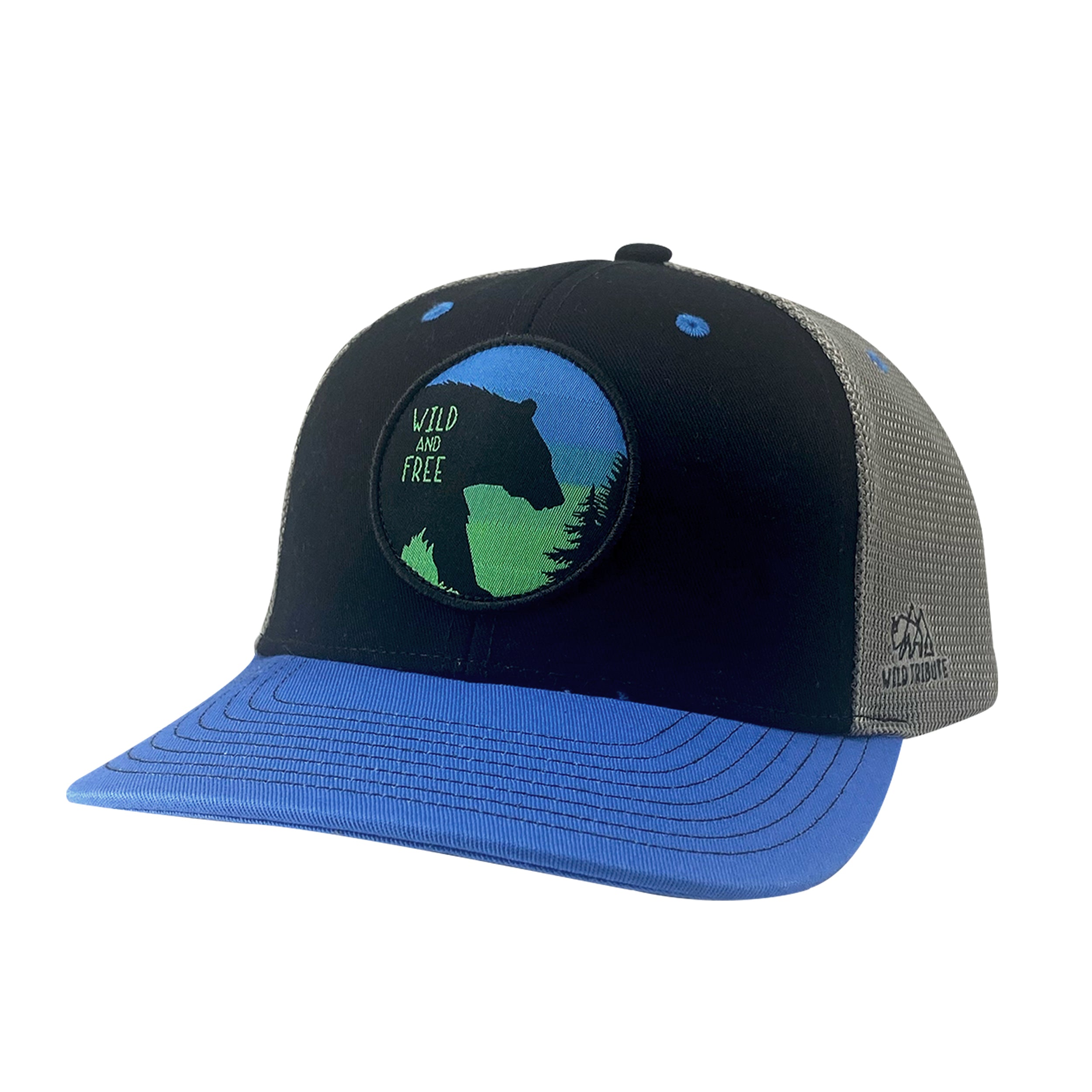Wild and Free Hat - Blue/Black