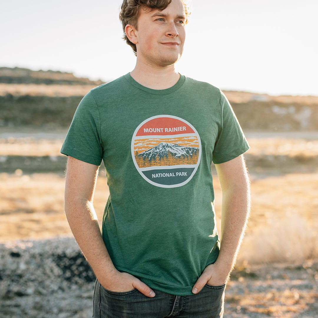 Mount Rainier Vintage Circle T-Shirt