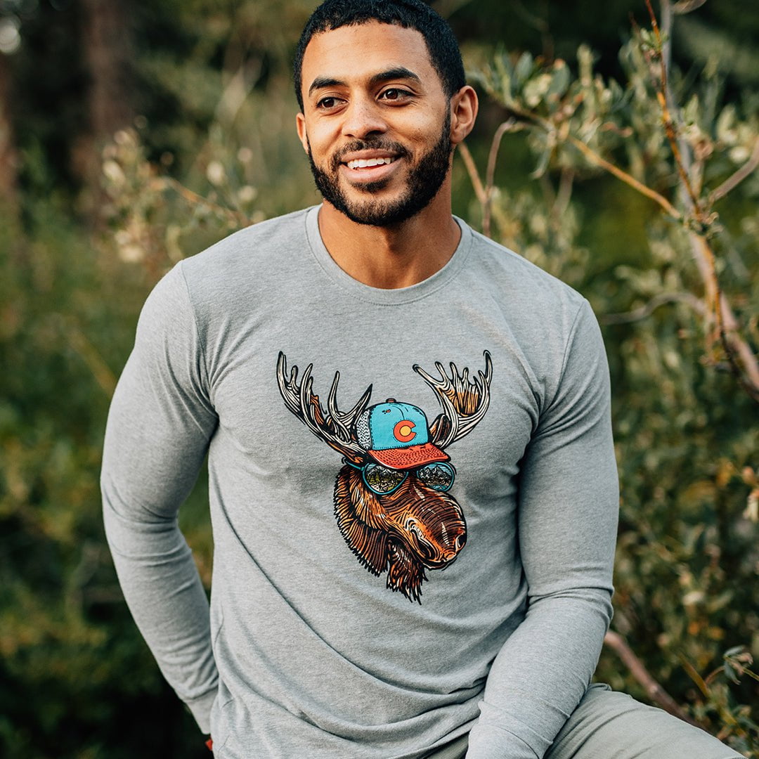 Rocky the Colorado Moose Long Sleeve T-Shirt