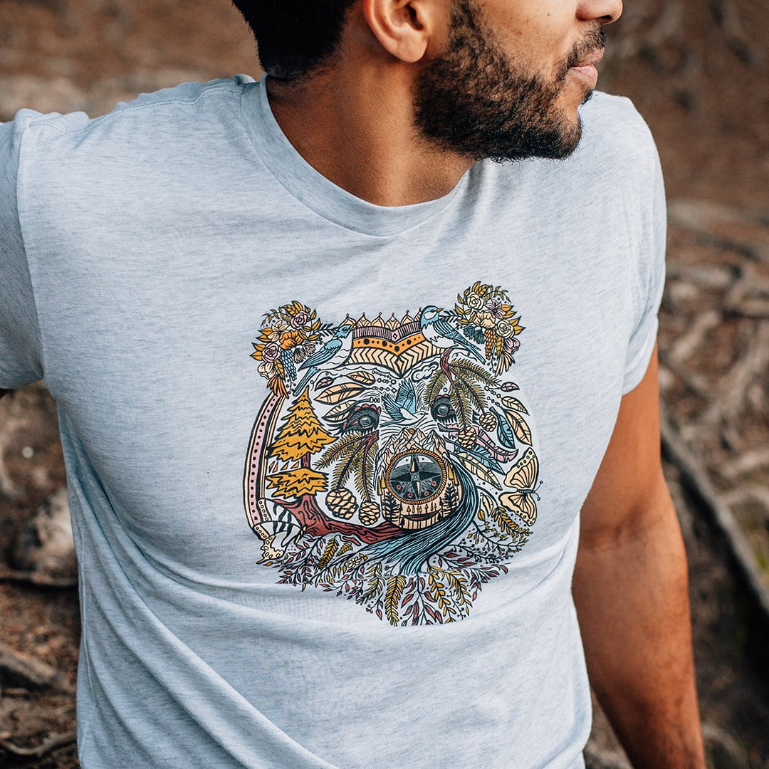 Boho Bear Unisex Triblend T-Shirt