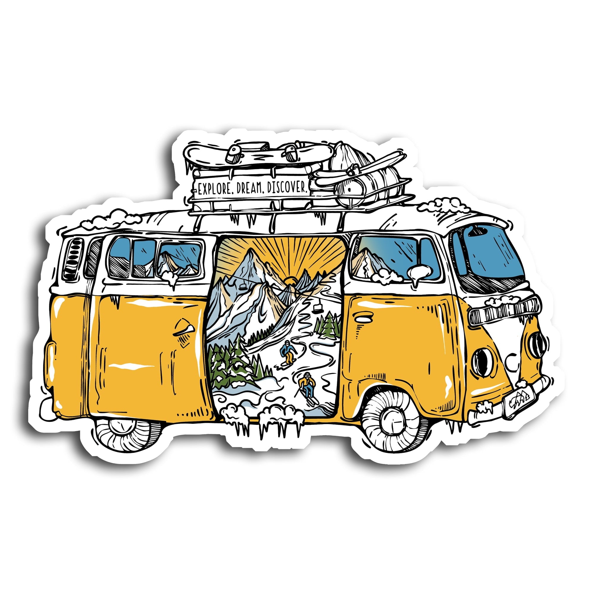 Winter Road Trip Sticker