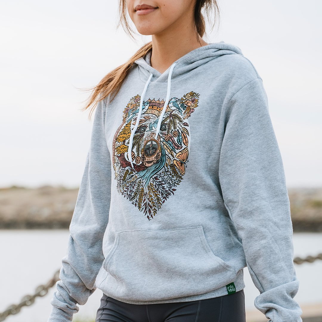 Boho Bear Unisex Lightweight Hoodie