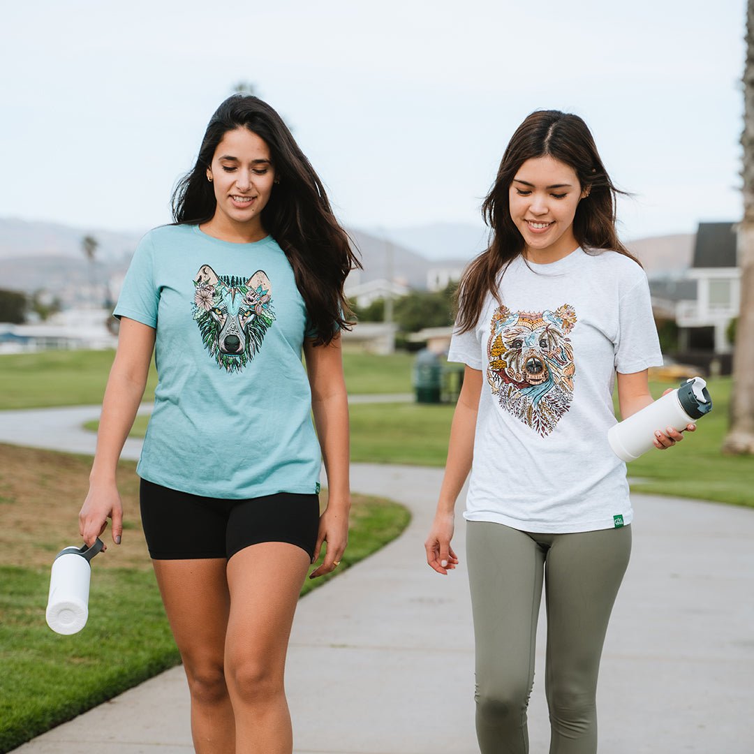 Boho Bear Tri-Blend Graphic Tee Shirt | Wild Tribute