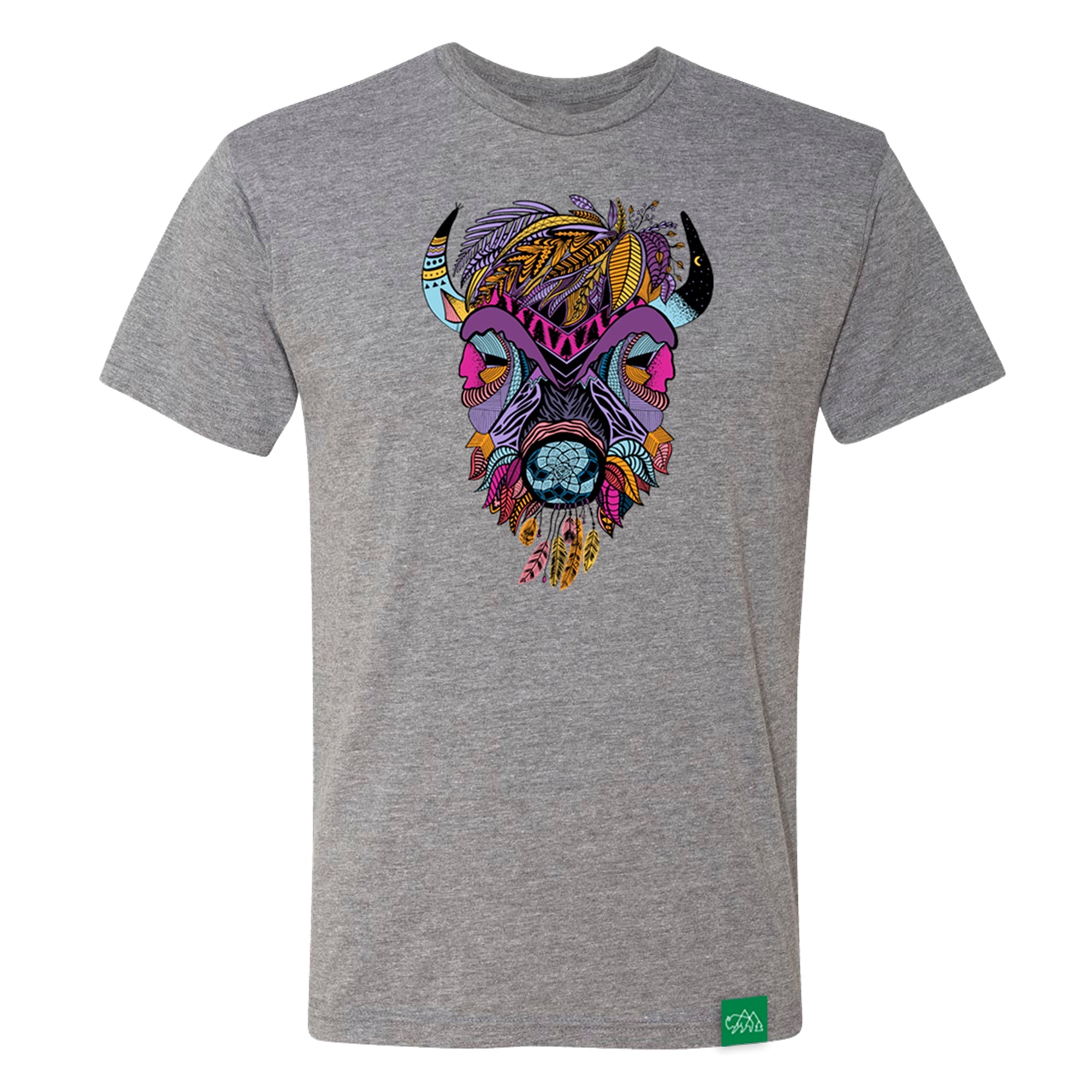 Boho Bison Unisex Triblend T-Shirt