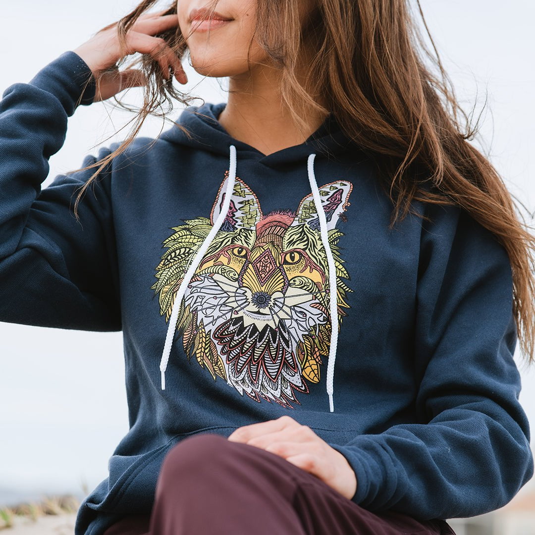 Boho Fox Unisex Lightweight Hoodie