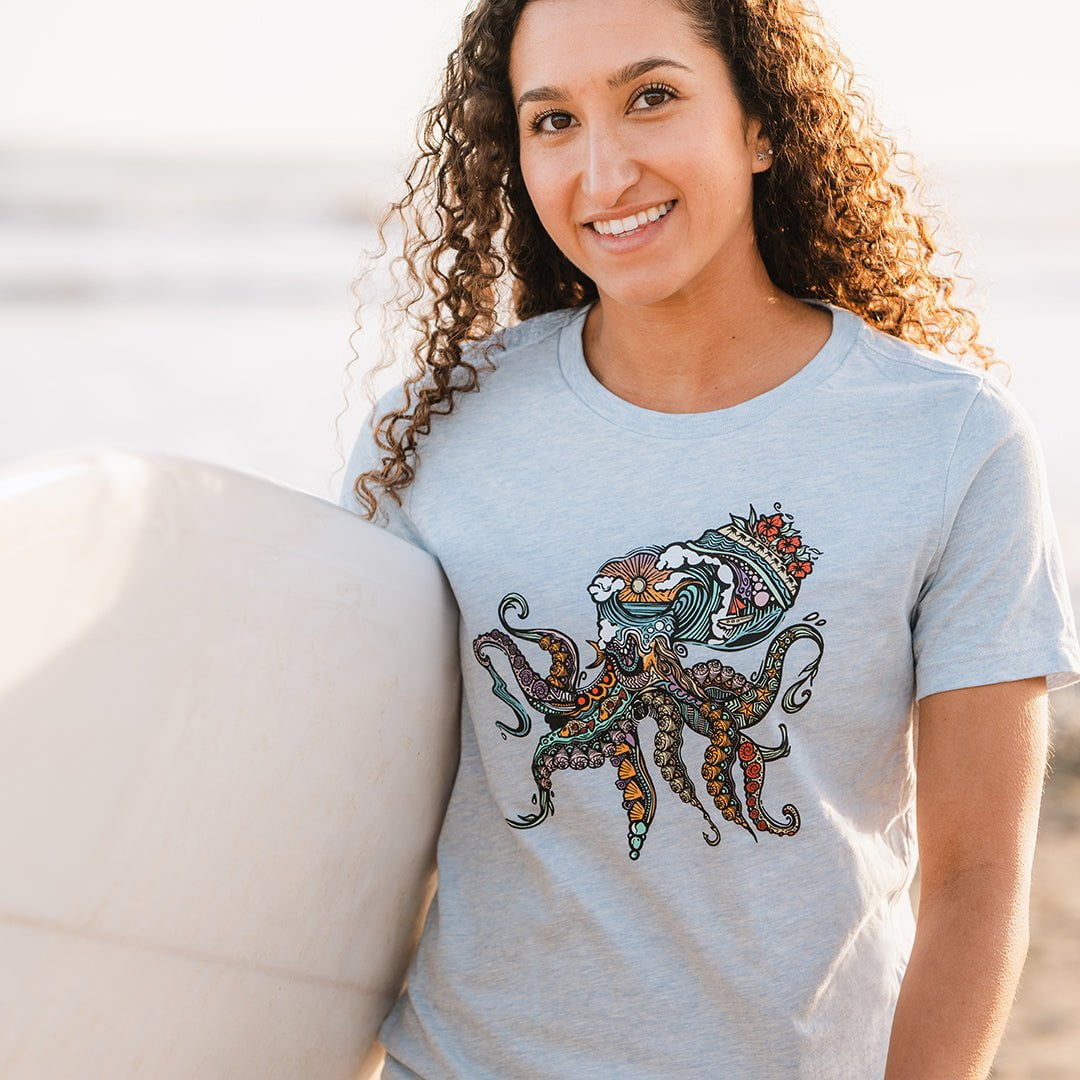 Boho Octopus Women's Relaxed T-Shirt